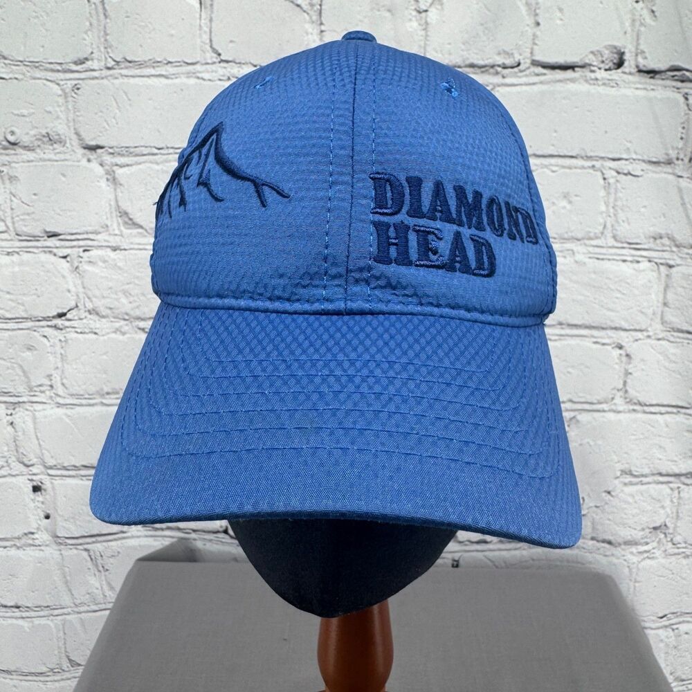 Diamond Head State Monument Hawaii Cap Blue Pacific Historic Parks Map Hat